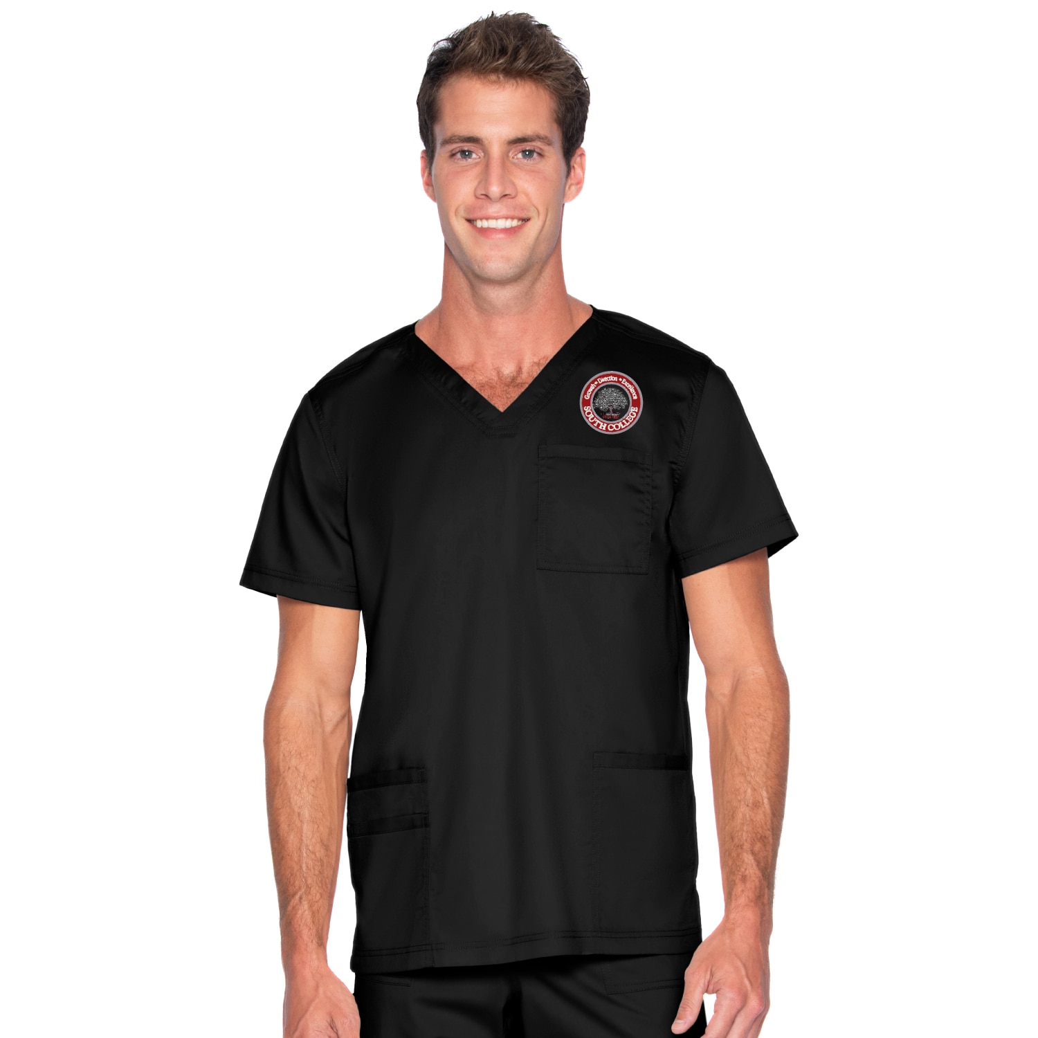 Men's 4 Pocket V-Neck Scrub Top