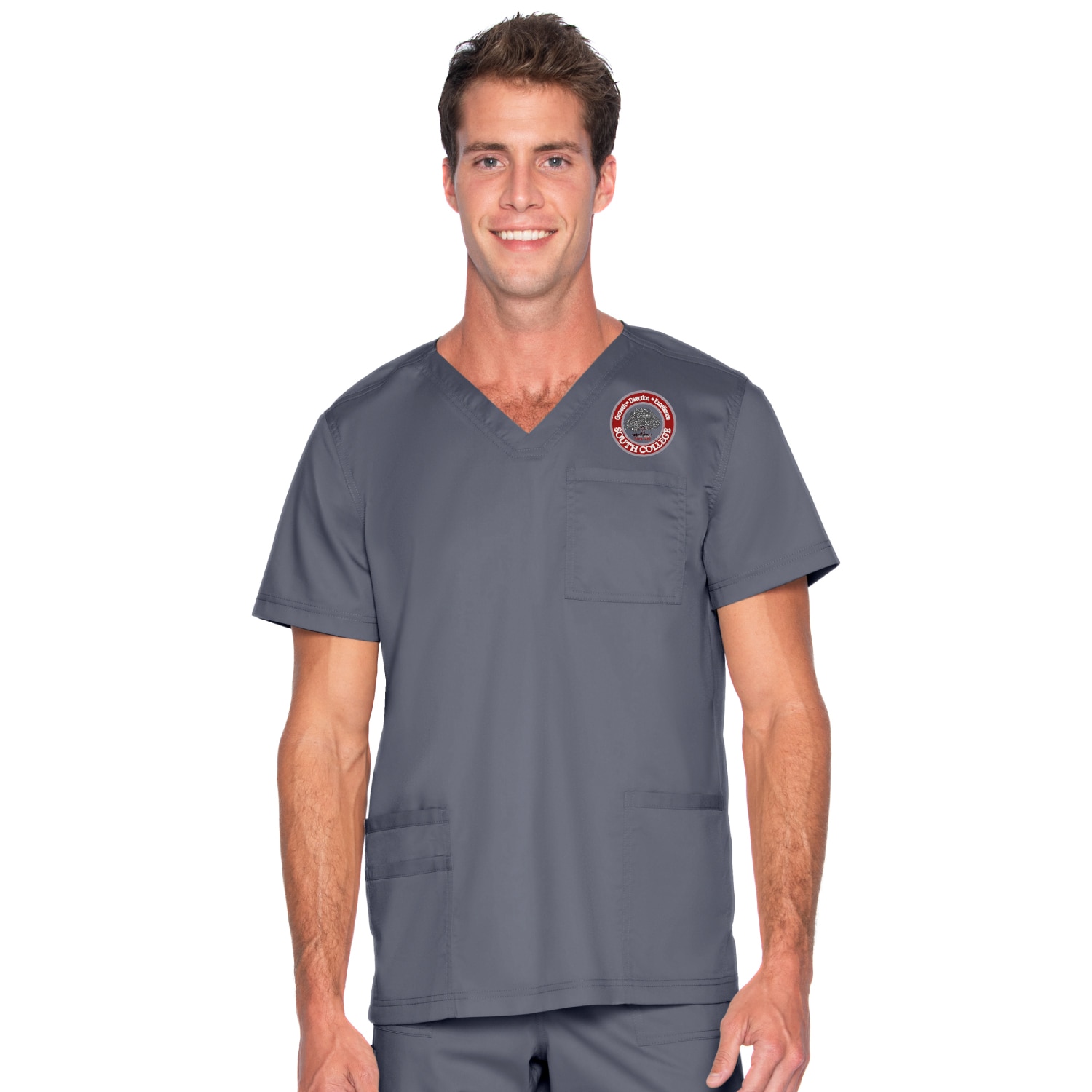 Men's 4 Pocket V-Neck Scrub Top