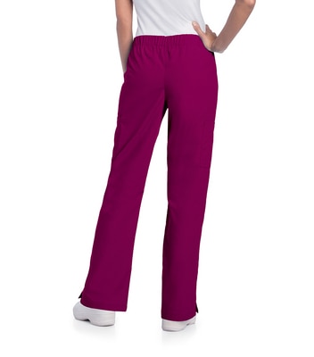 Landau Essentials Women's Flare-Leg Cargo Scrub Pants