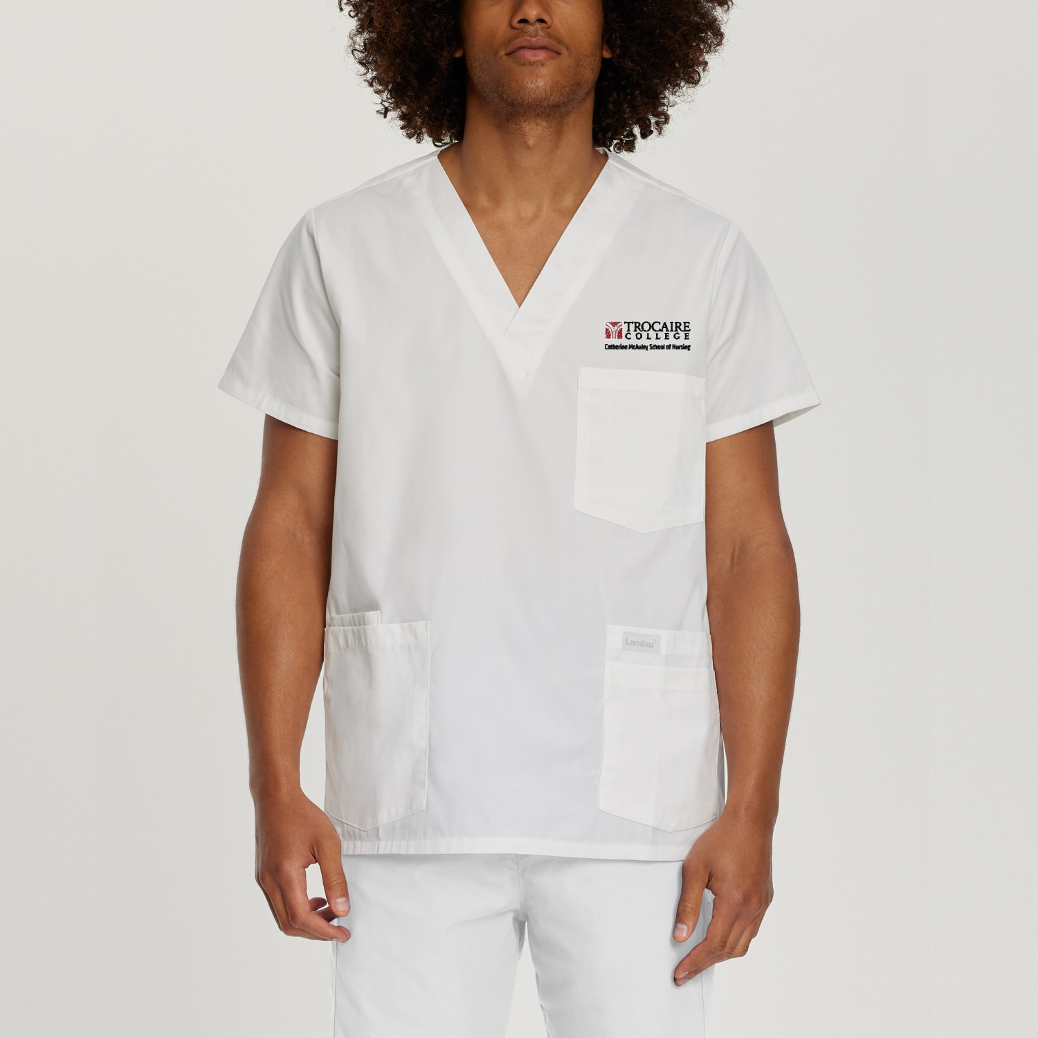 Trocaire Men's Landau 5-Pocket Scrub Top