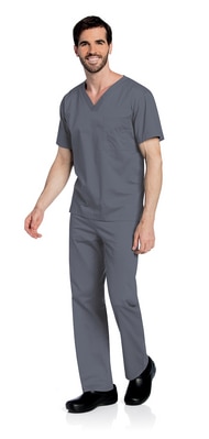 Unisex V-Neck Solid Scrub Top