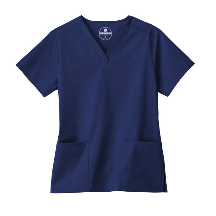 Ladies 2 Pocket V-Neck Scrub Top