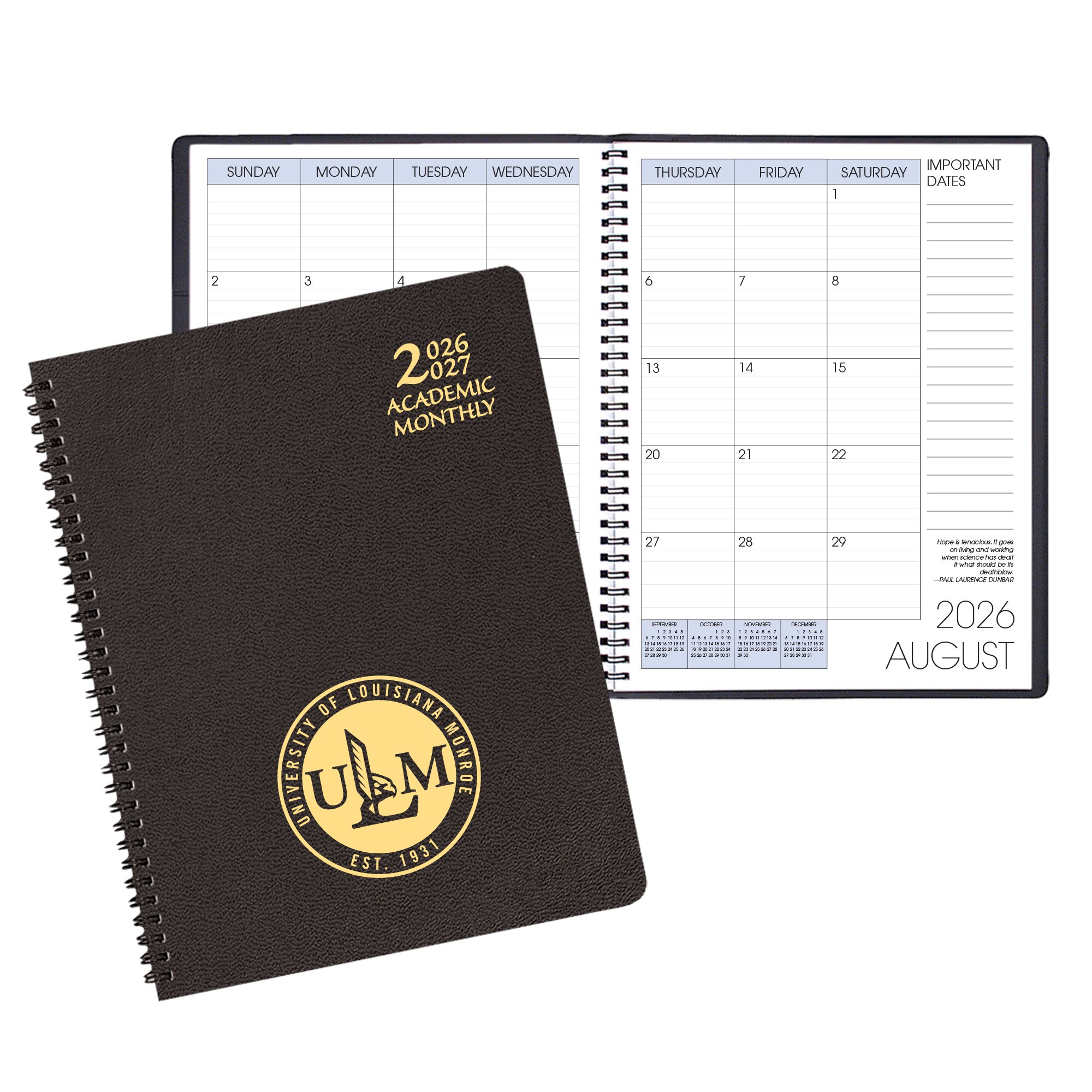 Payne '26-'27 Imprinted Academic Monthly Planner