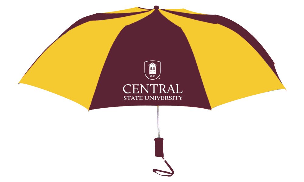 Central State University "The Sport" 2-Tone Emblematic Umbrella Automatic Folding 48" Coverage