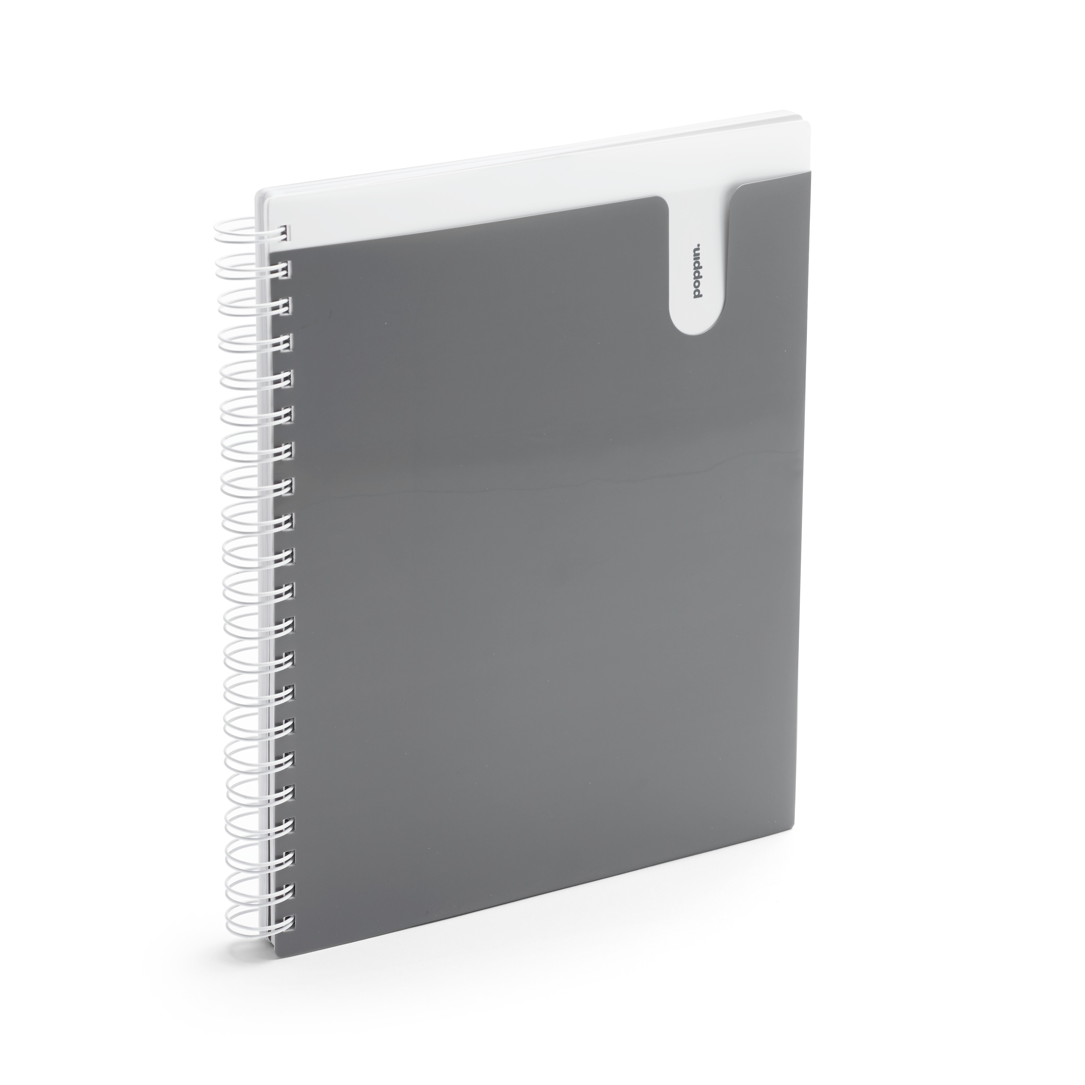 Poppin Dark Gray 1Subject Pocket Spiral Notebook