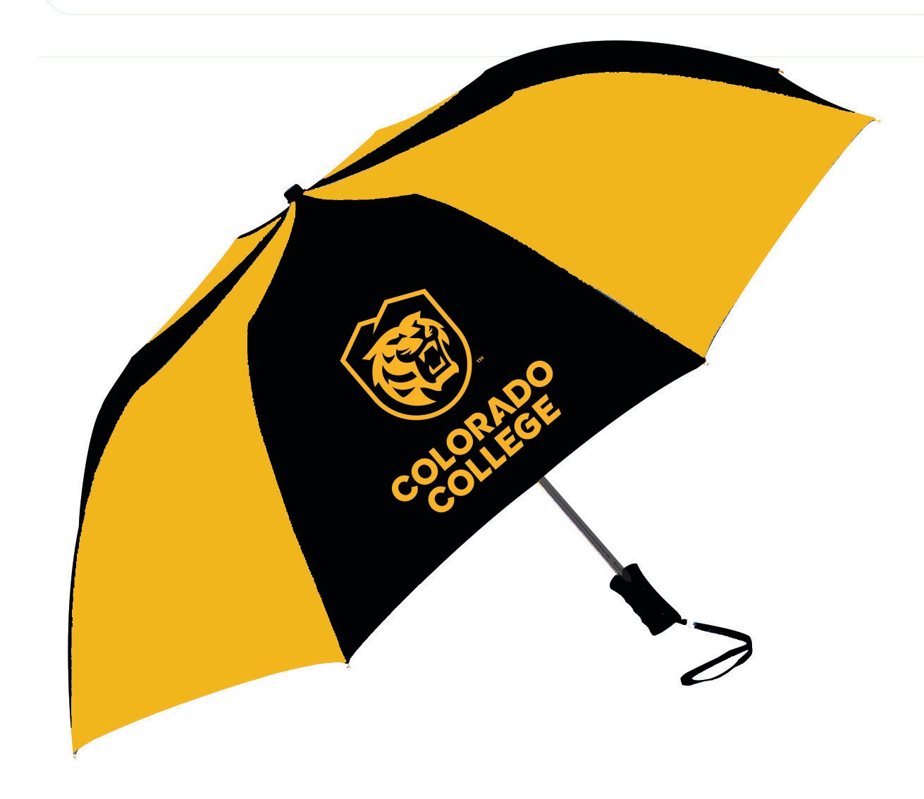 The Sport 2-Tone Emblematic Umbrella Automatic Folding 48" Coverage