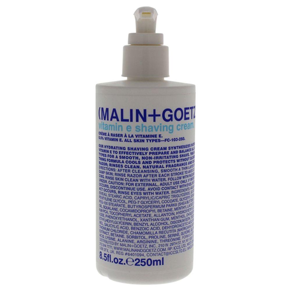 Vitamin E Shaving Cream by Malin + Goetz for Men - 8.5 oz Shaving Cream