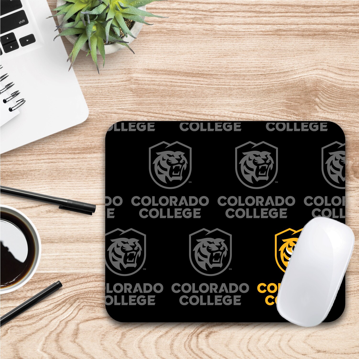 Colorado College - Mousepad, Mascot Repeat V1