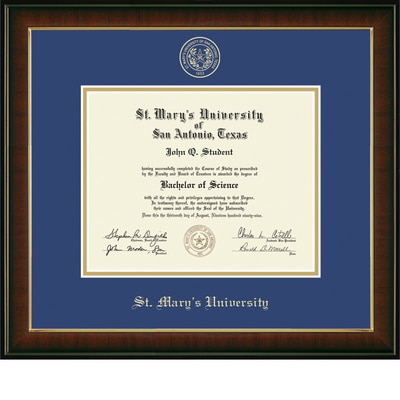Church Hill Classics 11" x 14" Gold Embossed Cherry Diploma Frame