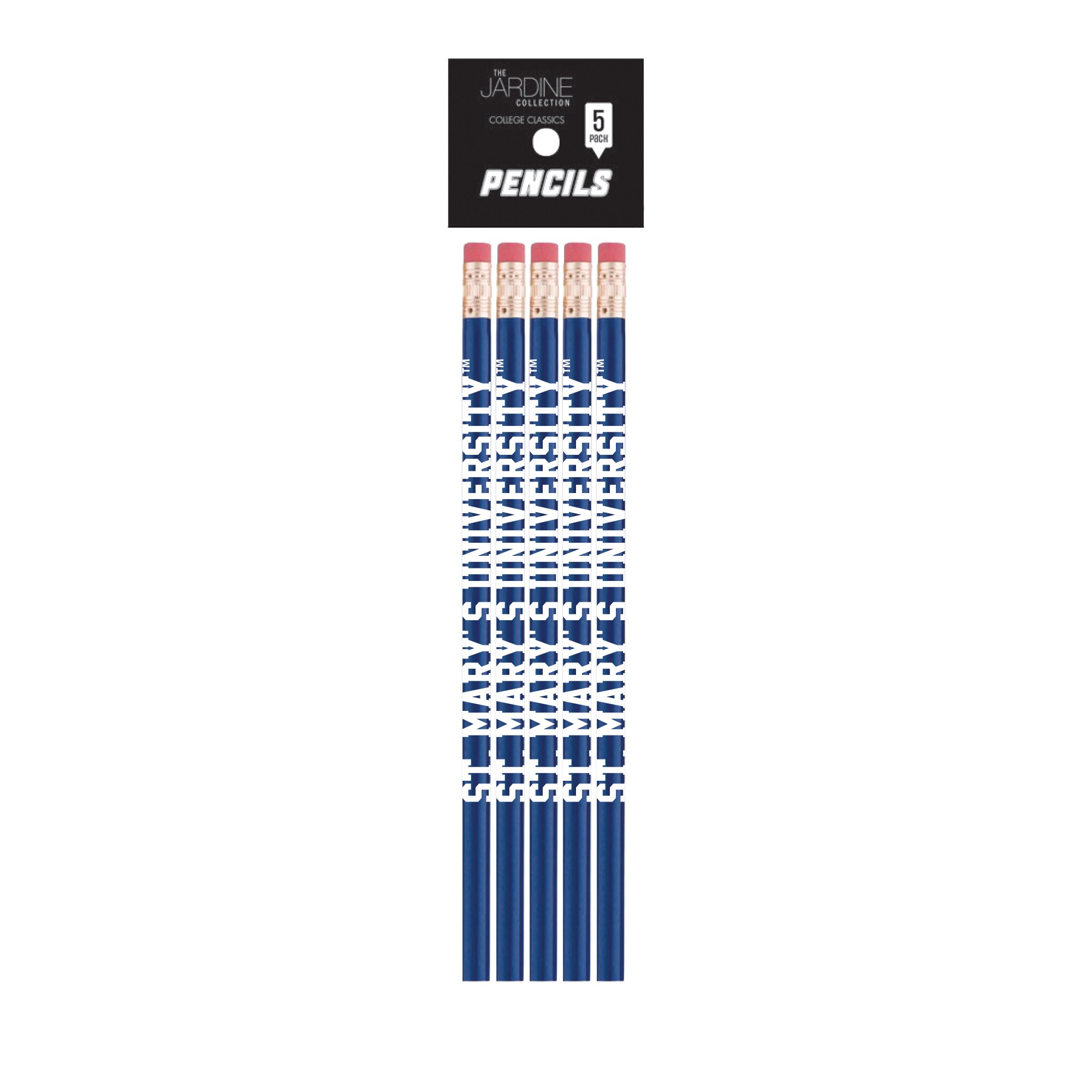 Emblematic Pencil 5pk School Name