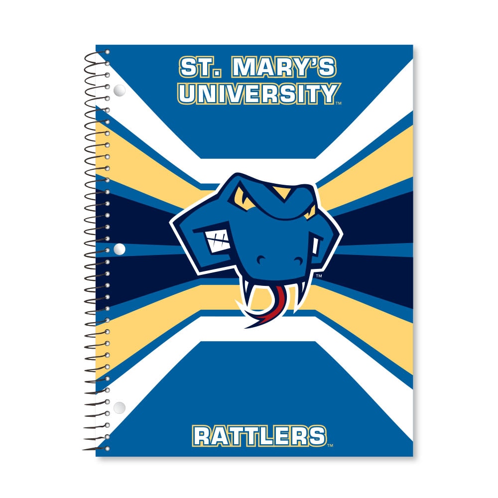 Digi Color Warp 1 Subject 11"x8.5" 70 Count College Ruled Spiral Notebook