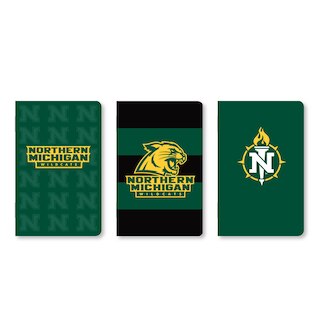 Set of 3 School Spirit Pocket Sized Mini Notebooks