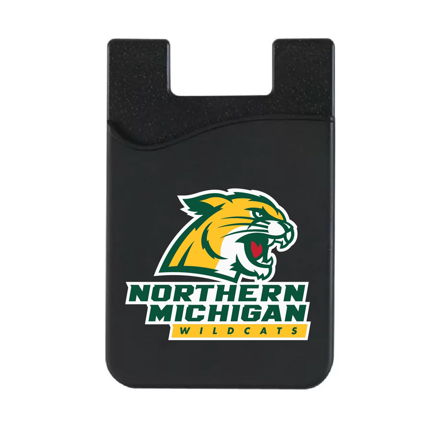 Northern Michigan University - Black Leather Wallet Sleeve (Top Load), Classic