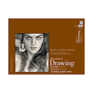Strathmore Drawing Paper Pad, 400 Series, Medium Surface, 18
