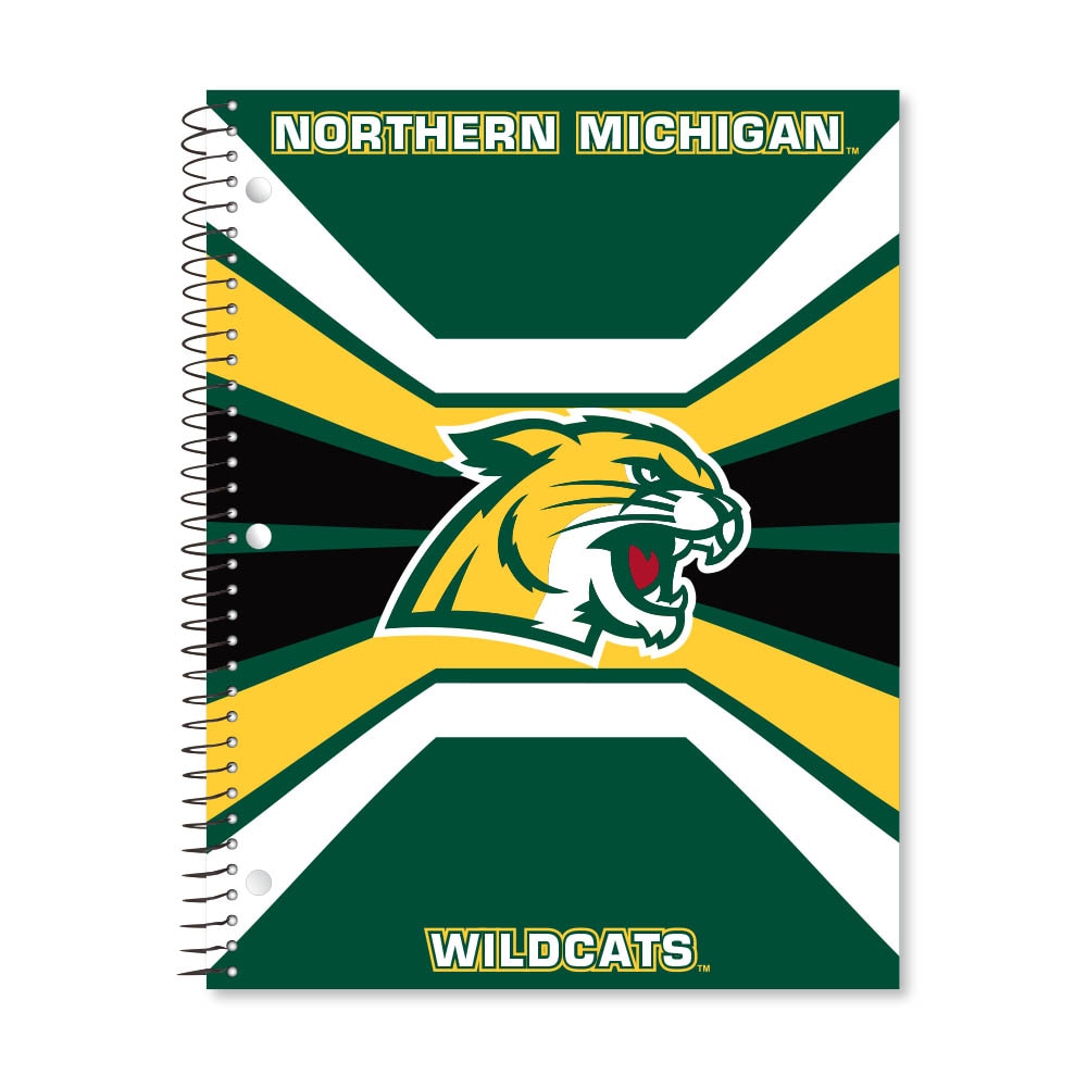 Digi Color Warp 1 Subject 11"x8.5" 70 Count College Ruled Spiral Notebook