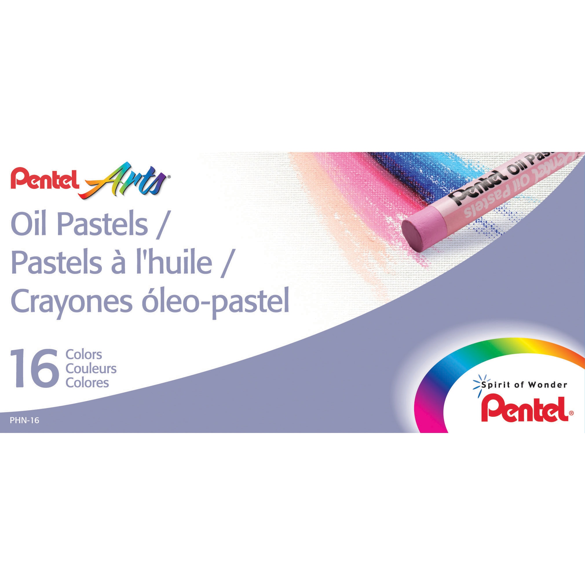 Pentel Oil Pastel 16-Color Set