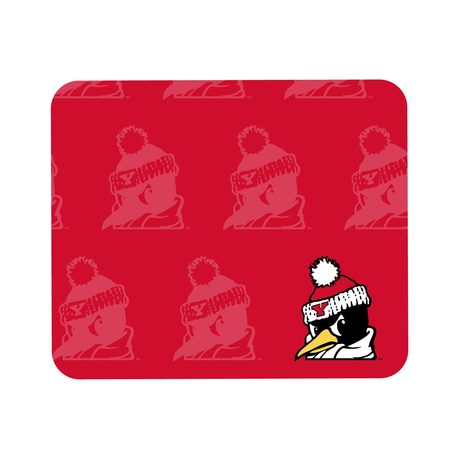 Youngstown State University Mousepad, Mascot Repeat V1