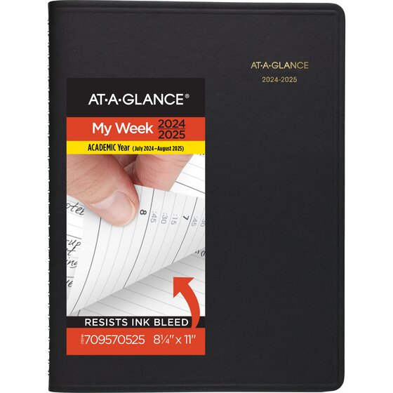 AAG Academic 2024-25 Weekly Appointment Book Planner 8 1/4 x 11