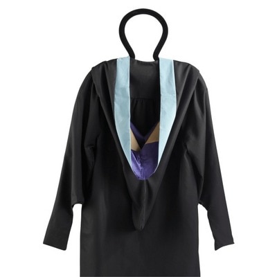 Bachelor of Science Hood with Gold Degree and Velvet Band
