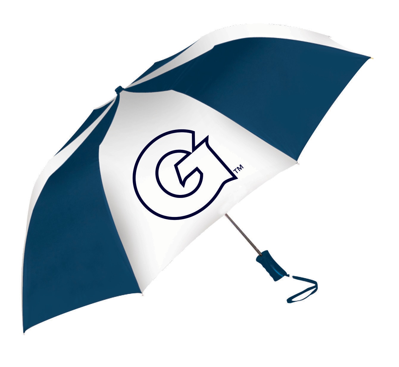 The Sport 2-Tone Emblematic Umbrella Automatic Folding 48" Coverage
