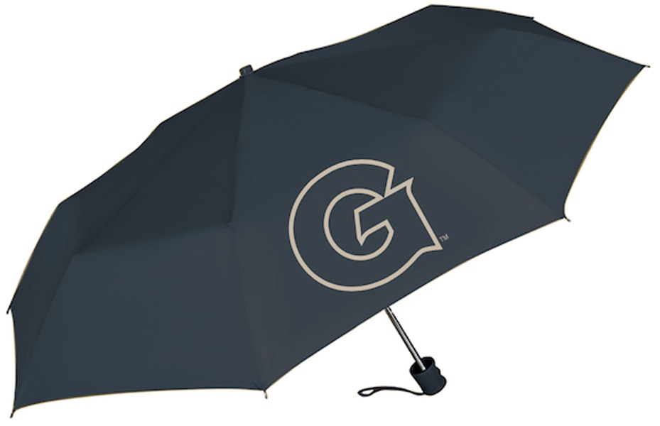 Georgetown Hoyas Super Pocket Mini Umbrella with Custom Packaging 42" Coverage