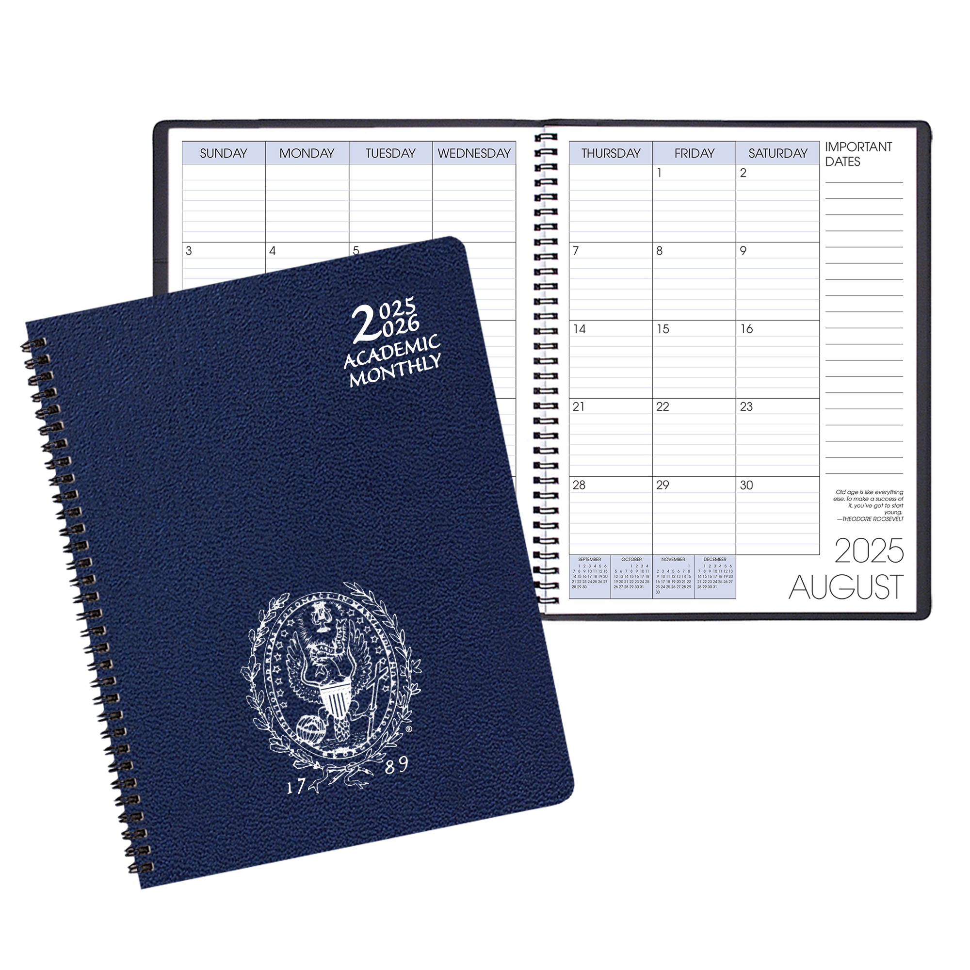 Payne 25-26 Imprinted Academic Monthly Planner 8.5"x11"
