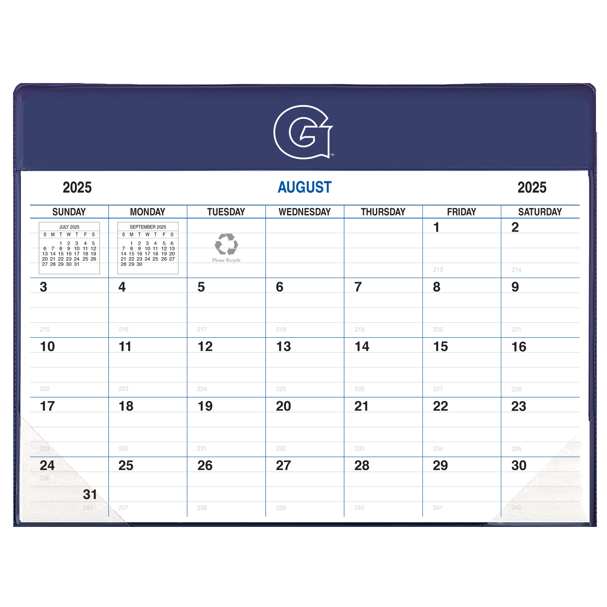 Payne 25-26 Imprinted Academic Calendar Pad Planner 8.5"x11"