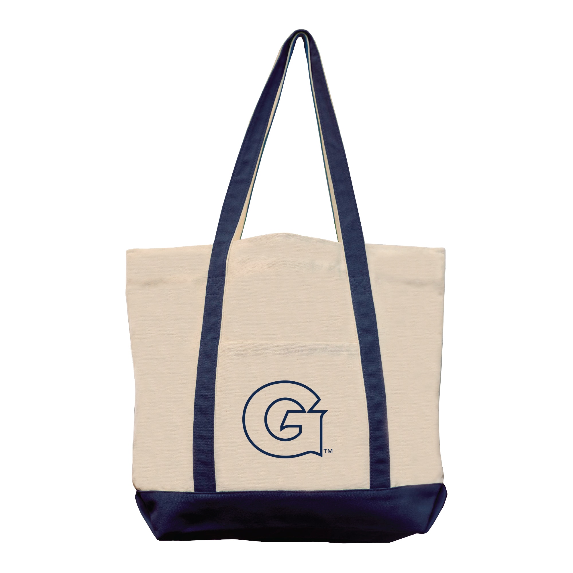 Georgetown Hoyas CTPZLG LG Canvas 12oz Tote Zip Top