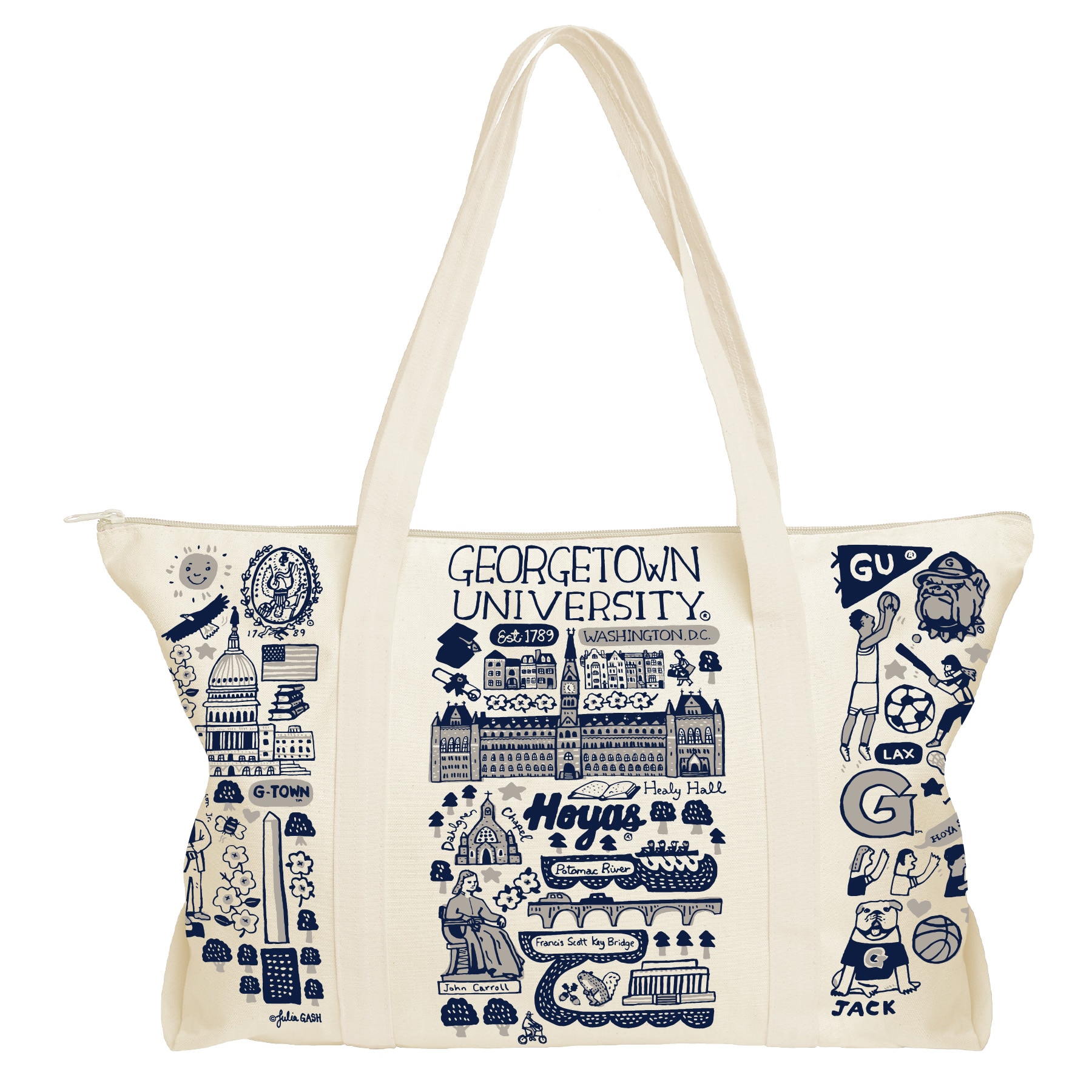 Georgetown Hoyas Julia Gash Weekend Tote