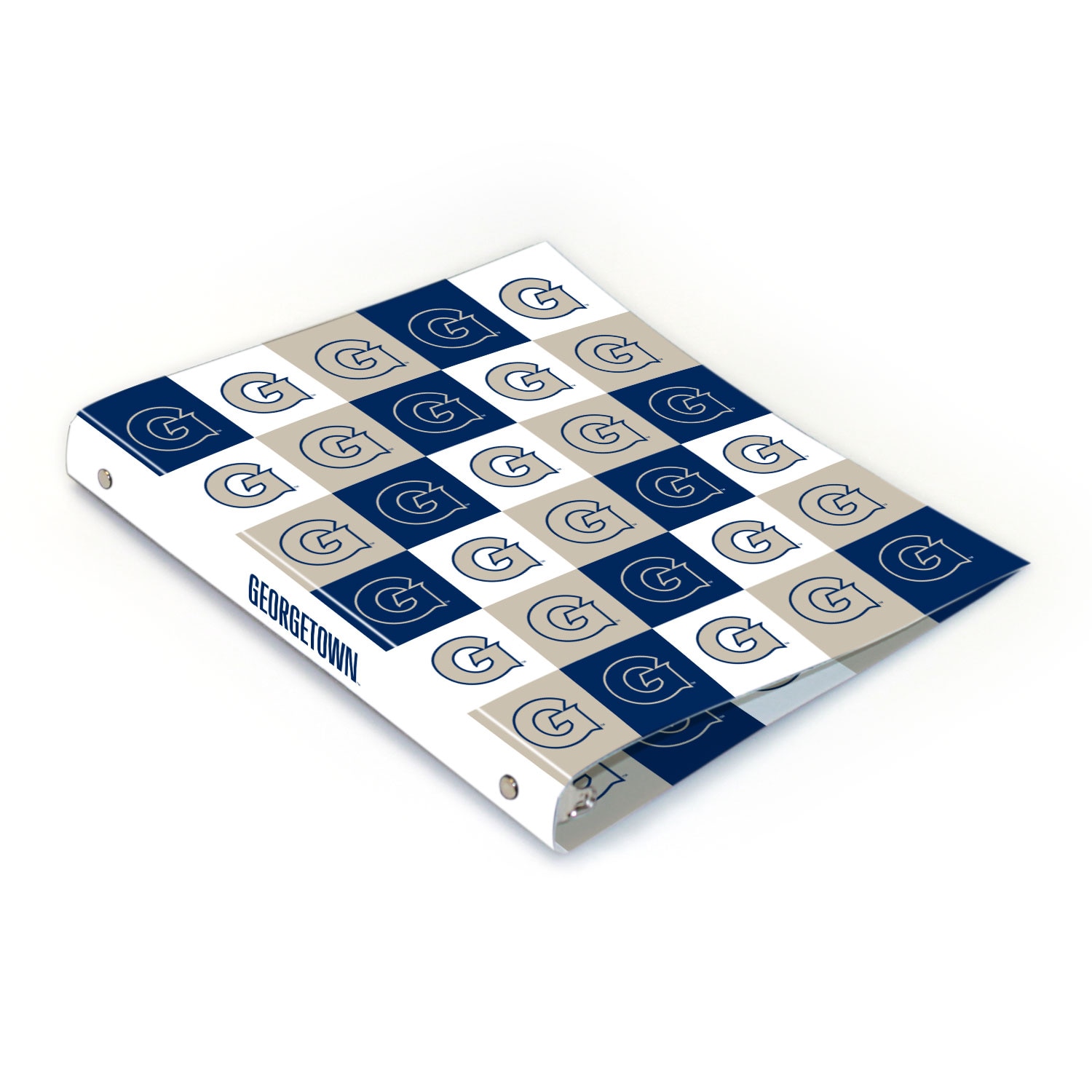 Georgetown Full Color 2 sided Imprinted Flexible 1" Spirit 1 Binder 10.5" x 11.5"