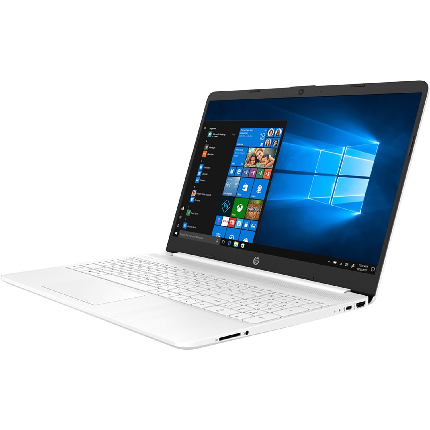 HP 15.6 Notebook Intel Core i3 11th Gen- 4GB RAM-256 GB SSD - Snow White