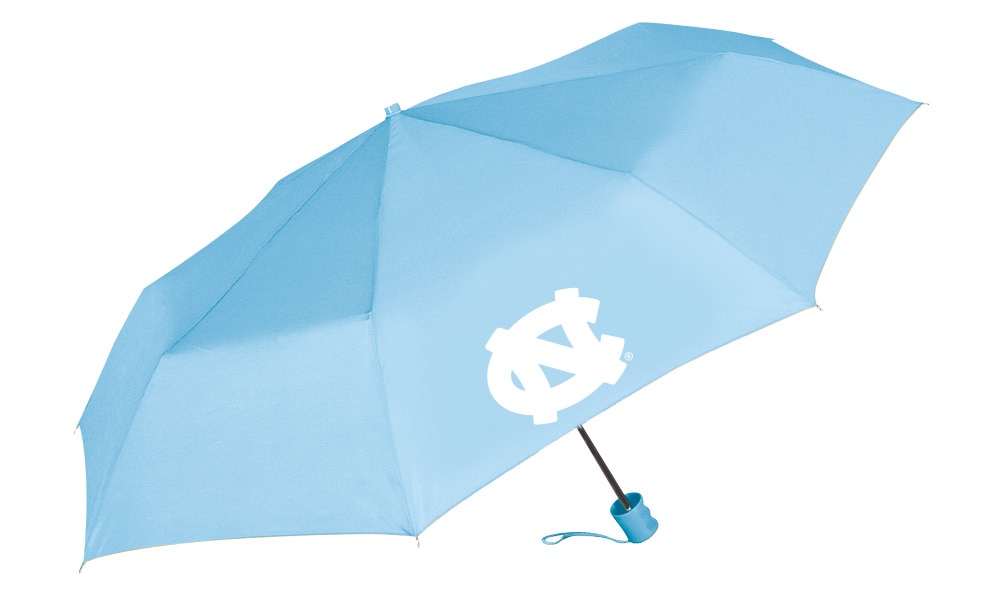 North Carolina Tar Heels Super Pocket Mini Umbrella with Custom Packaging 42" Coverage