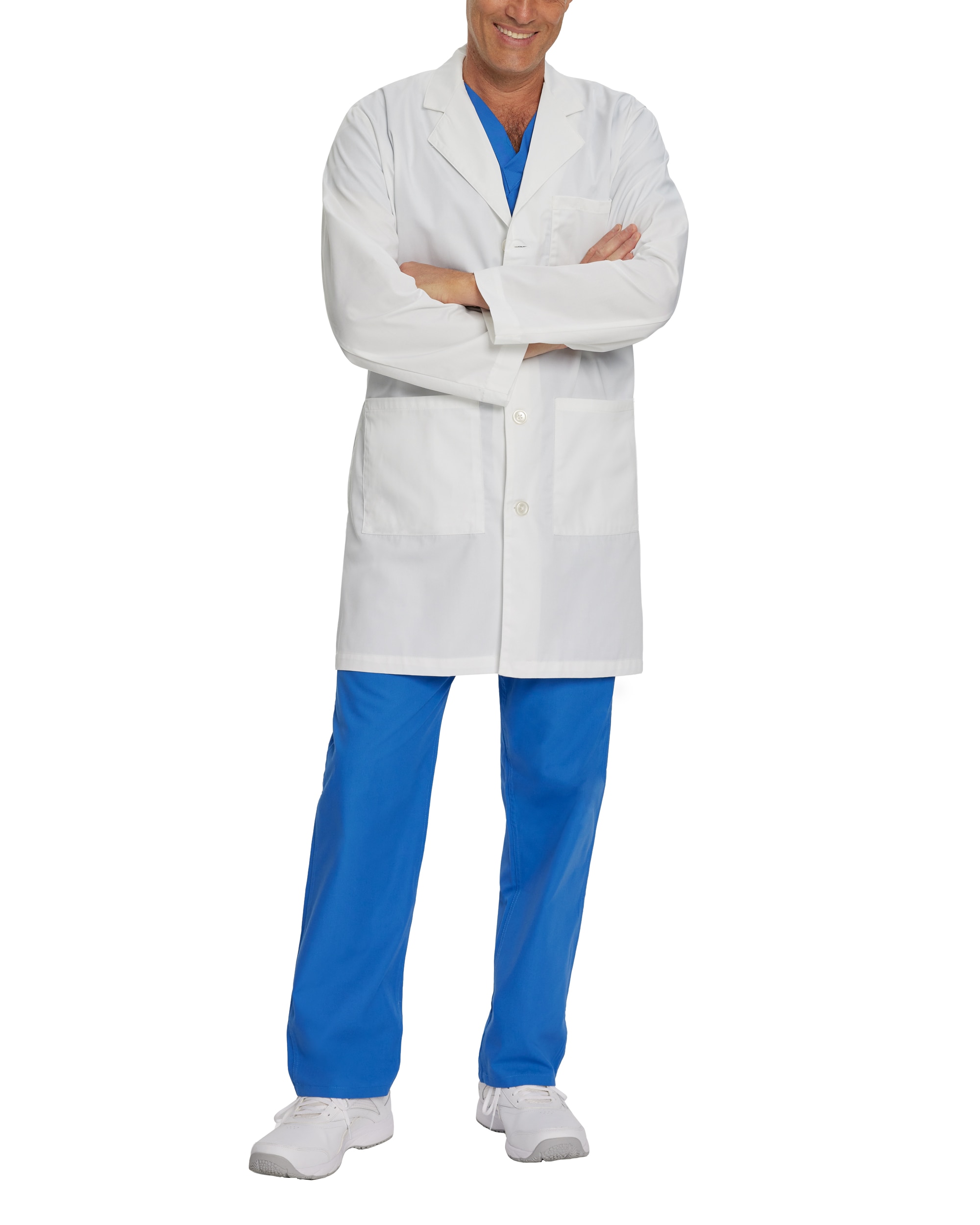 Landau Men's 5-Pocket Full-Length Lab Coat (Tall Sizes)