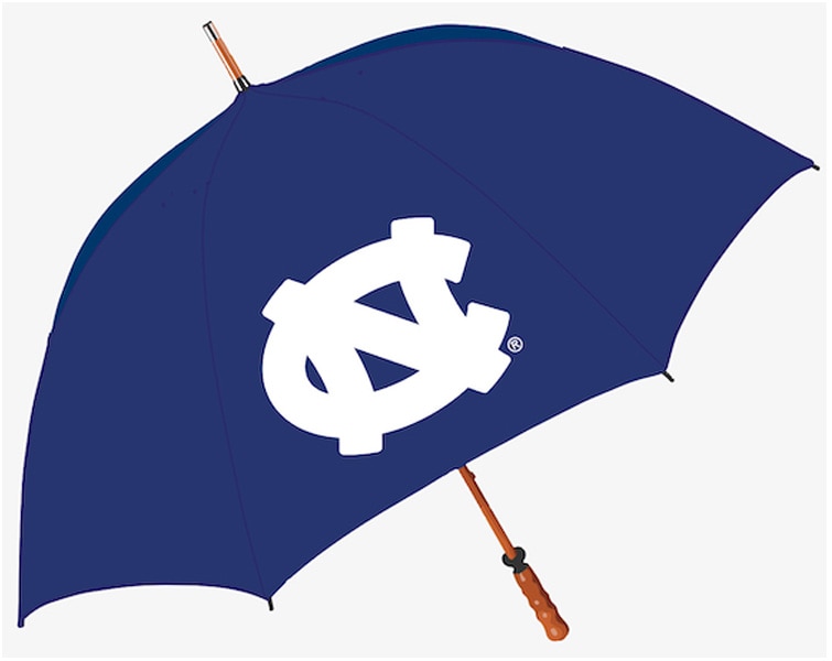 North Carolina Tar Heels "The Eagle" Sporty Wood Shaft Golf Umbrella 62"