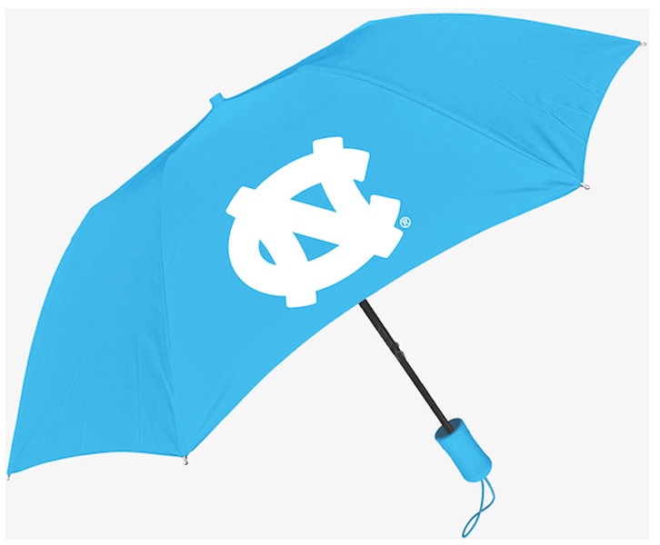 North Carolina Tar Heels Super Pocket Mini Umbrella with Custom Packaging 42" Coverage