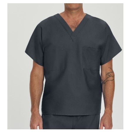 Reversible V-Neck Classic Fit Solid Scrub Top