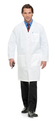 Landau Men's 3-Pocket Full-Length Lab Coat