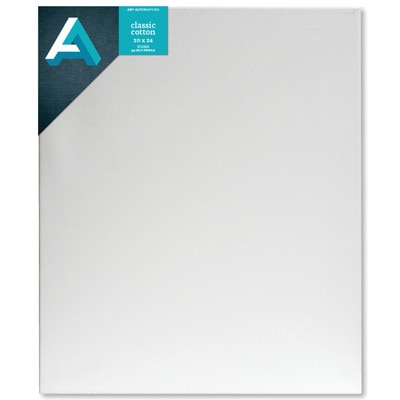 Art Alternatives Classic Cotton Stretched Canvas, Studio, .75" Profile, 20" x 24"