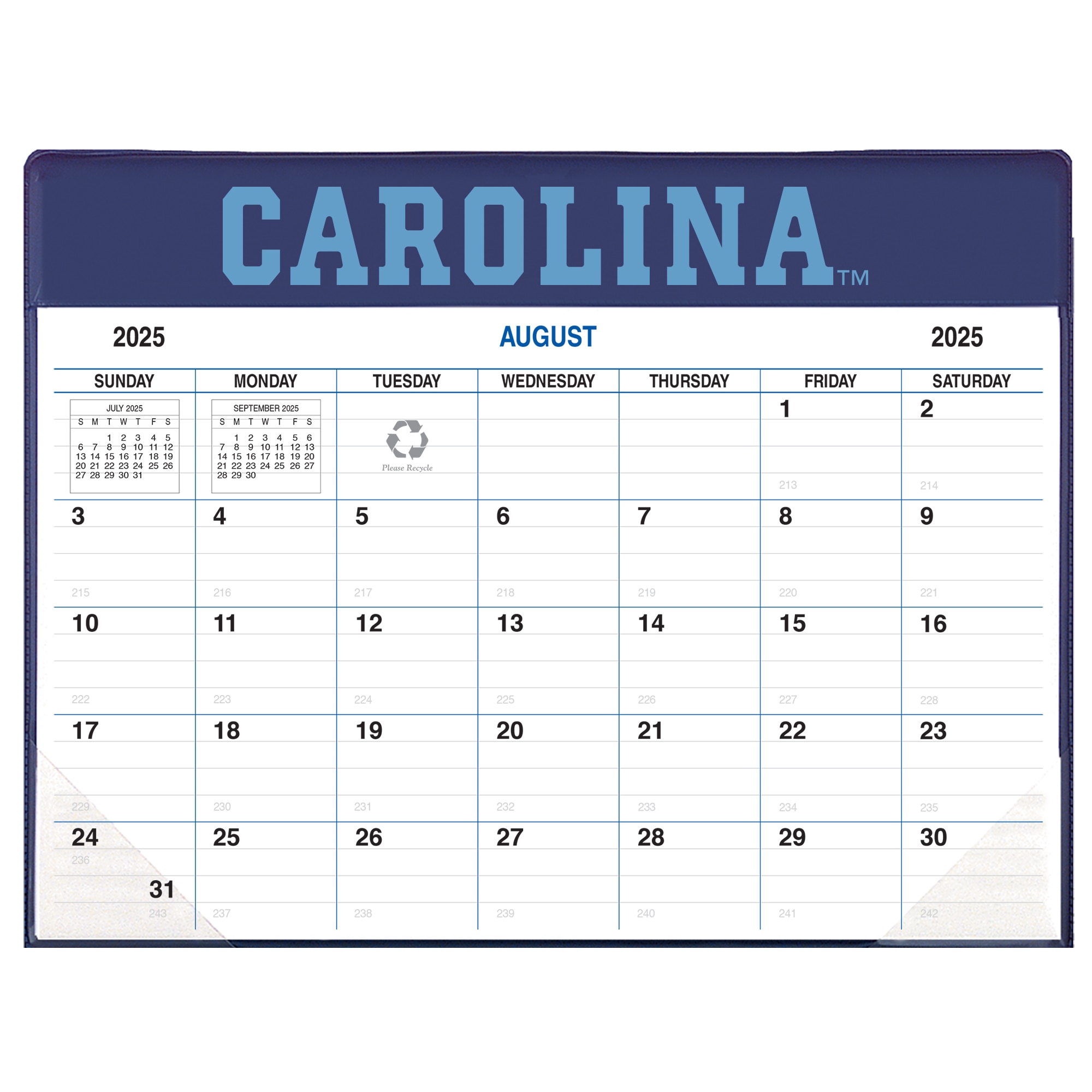 Payne 25-26 Imprinted Academic Calendar Pad Planner 8.5"x11"