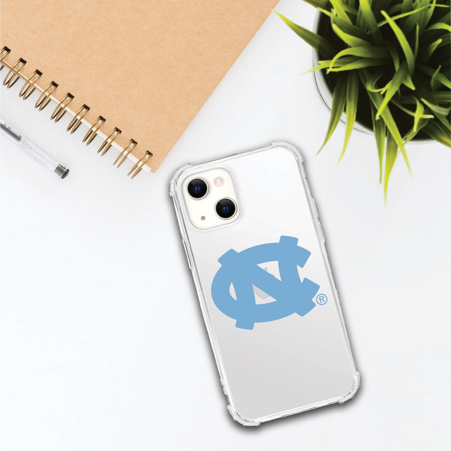 University of North Carolina Tar Heels Clear Tough Edge Phone Case, Classic- iPhone 13