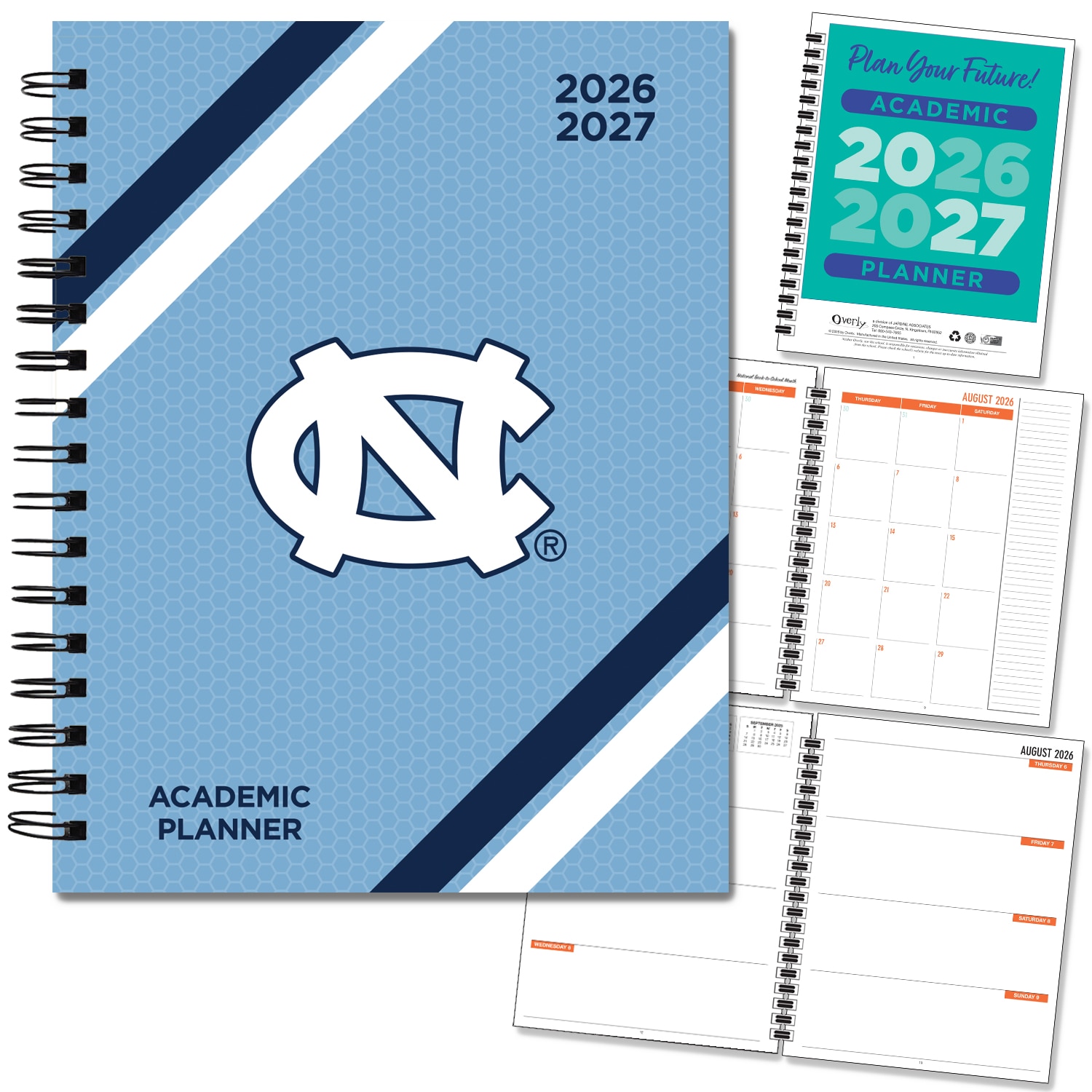 Spirit Wordmark Hard Cover Imprinted Planner 26-27 AY 7x9