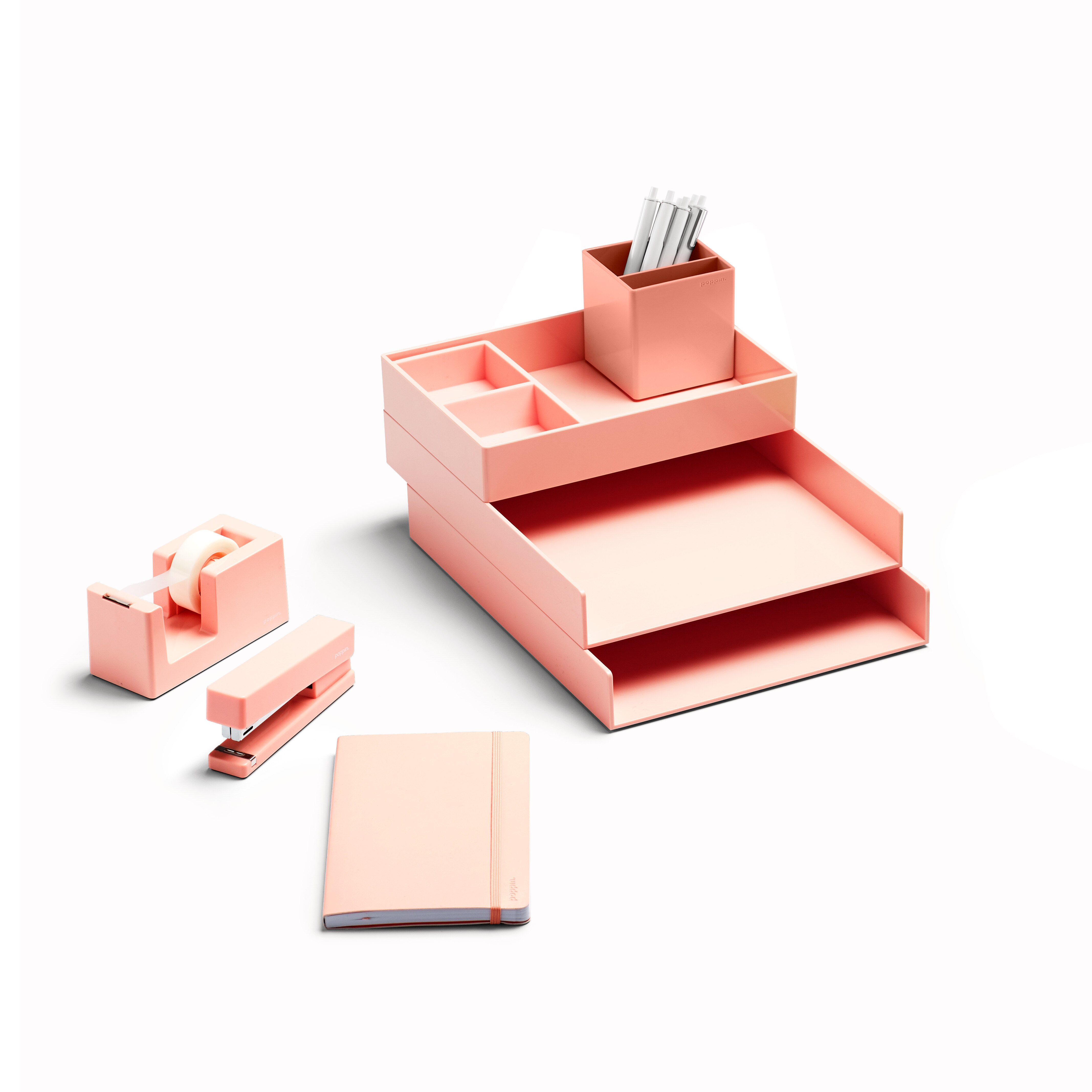 Poppin Dream Desk Set, Blush