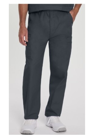 Landau Essentials Men's Straight-Leg Cargo Scrub Pants