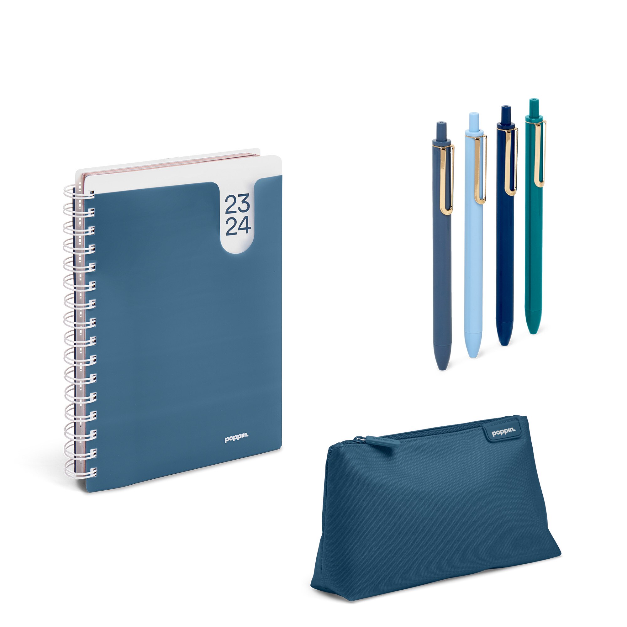 Pouch/Pen/Planner Pack - Slate Blue