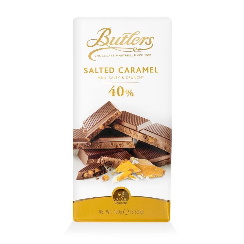 40% Milk Chocolate Salted Caramel Bar, Bulter's