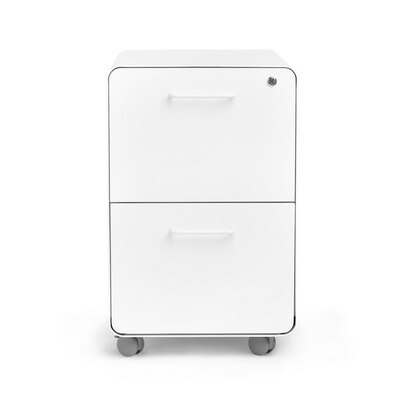 White Stow 2-Drawer File Cabinet