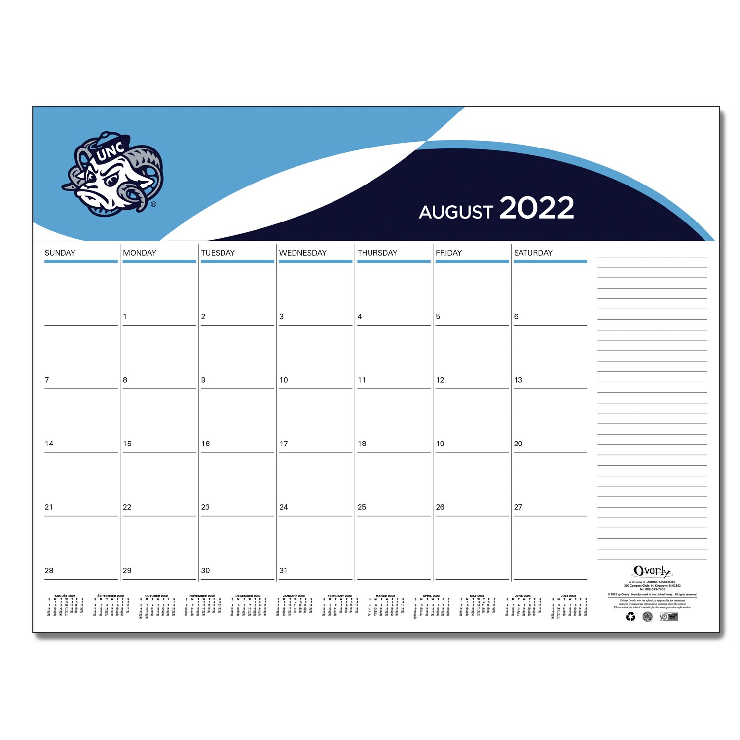 Desktop Custom Calendar 17x22- Mascot