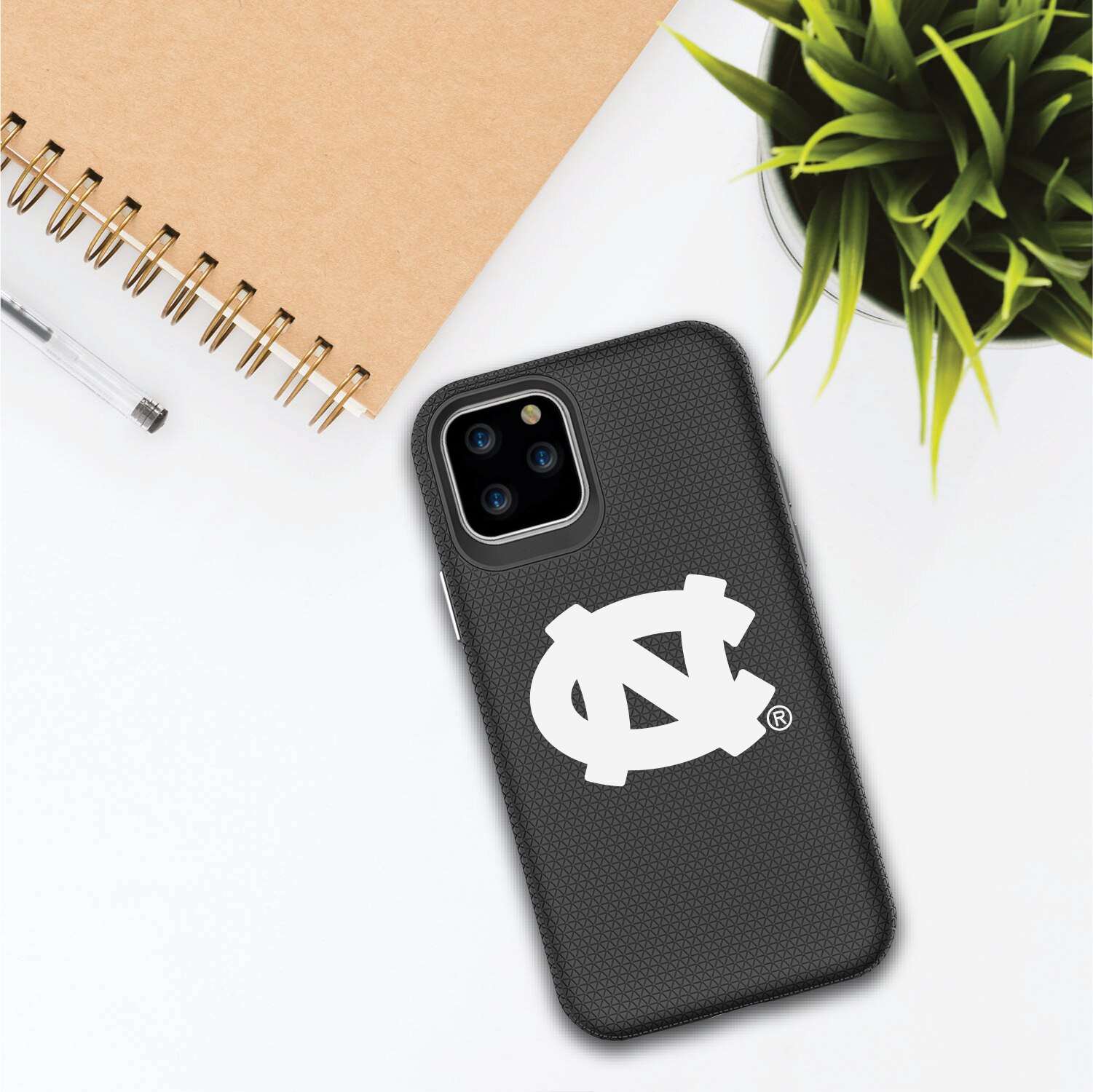 University of North Carolina Tar Heels Black Tough Shell Phone Case, Classic- iPhone 12/12 Pro