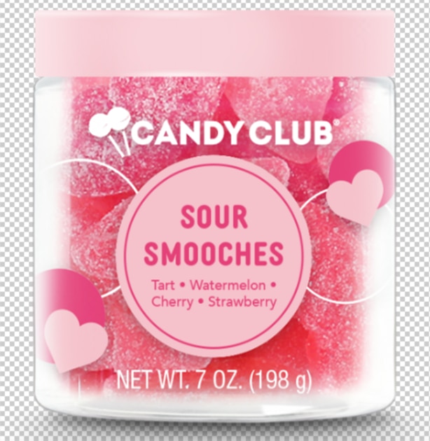 CANDY CLUB Valentine's Sour Smooches 7oz Cup