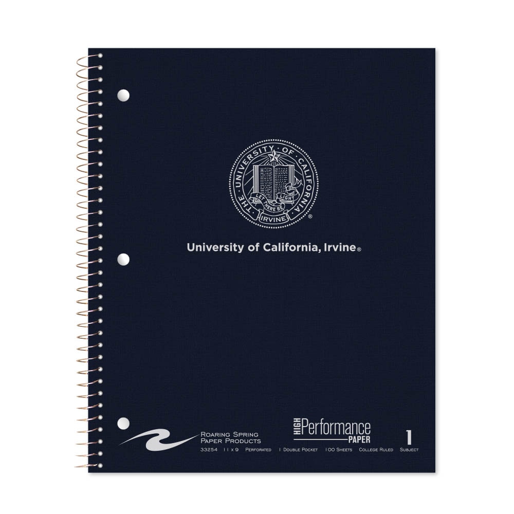 Roaring Premium 1 Subject Notebook, 8.5x11 College Ruled 20lb Paper, Linen Foil Cover